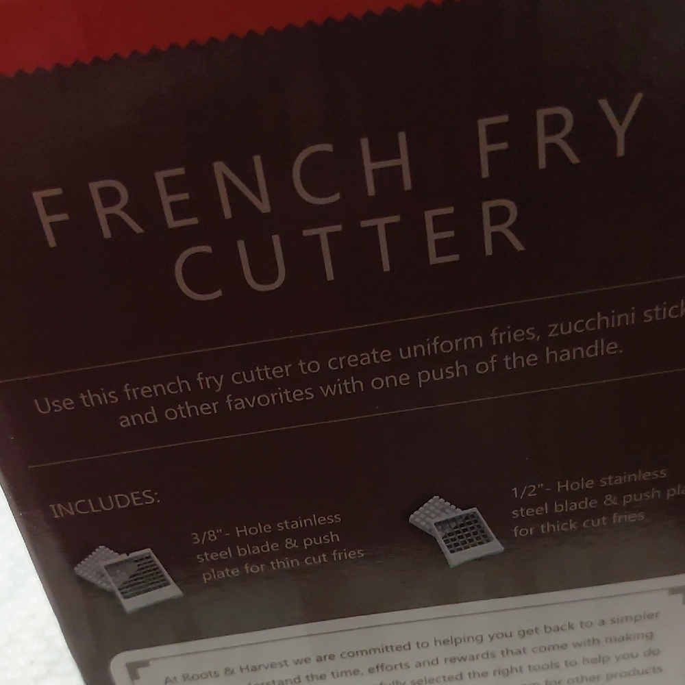 White Kitchen Tool for Effortless Fry Cutting - Picture 8 of 15
